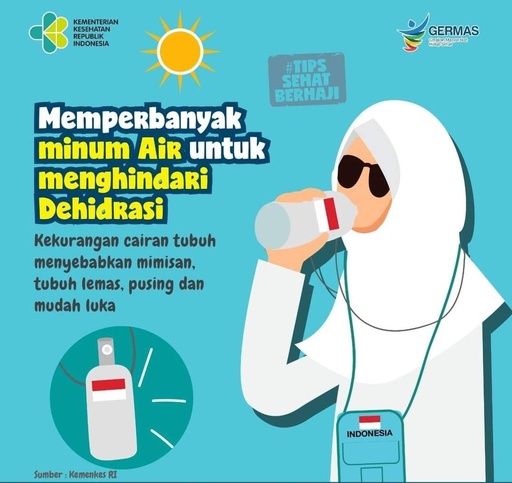 Perbanyak Minum Sedikit tapi Sering Untuk Mencegah DEHIRASI/Kekurangan Cairan